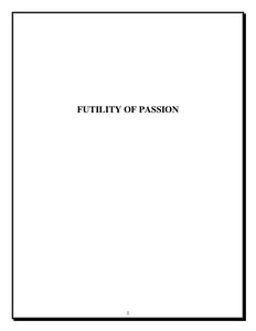 (futility Of Passion)