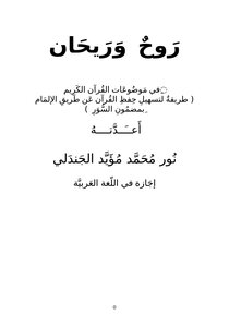 Spirit And Rihan .. In The Topics Of The Holy Quran