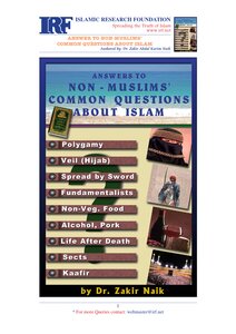 اجوبة لاسئلة غير المسلمين عن الاسلام - ANSWERS TO NON-MUSLIMS’ COMMON QUESTIONS ABOUT ISLAM