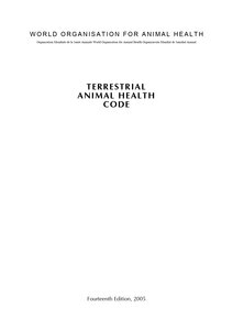 Terrestrial Animal Health Code