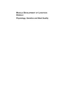Muscle Development Of Livestock Animals