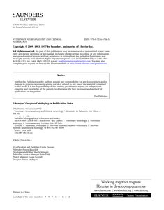Veterinary Neuroanatomy And Clinical Neurology