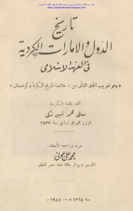 تاريخ الدول والإمارات الكردية في العهد الإسلامي - محمد أمين زكي