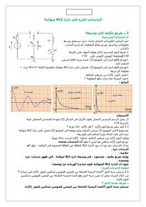 متوالية TLC التذبذبات الحرة في دارة