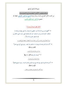 A Brief Sahih Remembrance Of The Morning And Evening (with Graduation)