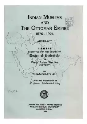 المسلمون الهنود والإمبراطورية العثمانية ( 1876 1924) المكتبة الإلكترونية العراقية  