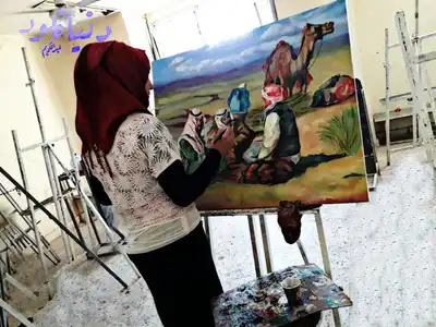 الابداع في الفن للفنانة دنيا كلود  ارض الكتب