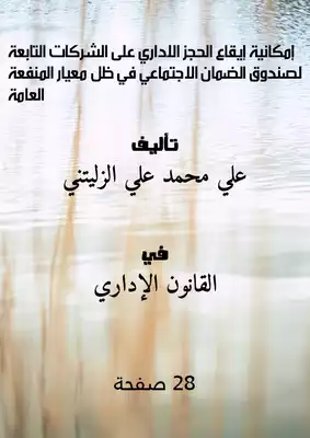إمكانية إيقاع الحجز الاداري على الشركات التابعة لصندوق الضمان الاجتماعي في ظل معيار المنفعة العامة  ارض الكتب