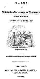 Tales of Humour, Gallantry &amp, Romance, se lected a nd Translated fr om the Italian ارض الكتب