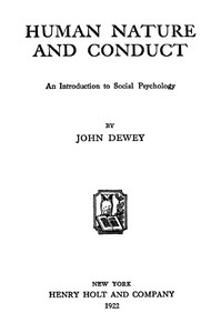 ارض الكتب Human Nature a nd Conduct: An Introduction To Social Psychology