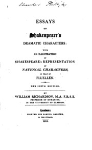مقالات عن شخصيات شكسبير الدرامية: مع رسم توضيحي لـ ...  ارض الكتب