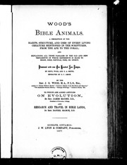 حيوانات الكتاب المقدس وود: وصف لعادات وبنية واستخدامات كل كائن حي مذكور في الكتب المقدسة ، من القرد إلى المرجان  