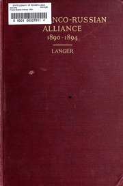التحالف الفرنسي الروسي: 1890-1894  ارض الكتب