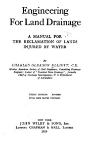 هندسة صرف الأراضي: دليل استصلاح الأراضي المتضررة بالمياه  ارض الكتب