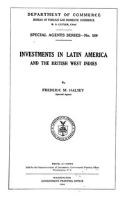 استثمارات في أمريكا اللاتينية وجزر الهند الغربية البريطانية  