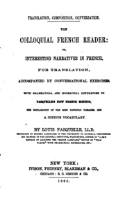 القارئ الفرنسي العامية ، أو روايات مثيرة للاهتمام بالفرنسية ، للترجمة: مصحوبة ...  ارض الكتب