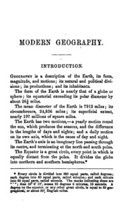 نظام الجغرافيا الحديثة ، مع الخطوط العريضة لعلم الفلك  