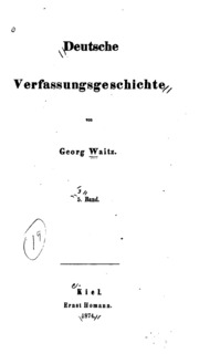 التاريخ الدستوري الألماني  ارض الكتب