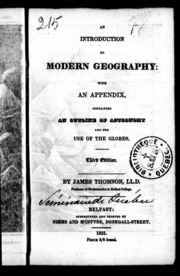مقدمة في الجغرافيا الحديثة: مع ملحق يحتوي على مخطط لعلم الفلك واستخدام الكرات الأرضية / بواسطة جيمس طومسون  ارض الكتب