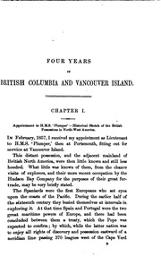 أربع سنوات في كولومبيا البريطانية وجزيرة فانكوفر: سرد للغابات والأنهار والسواحل وحقول الذهب وموارد الاستعمار  