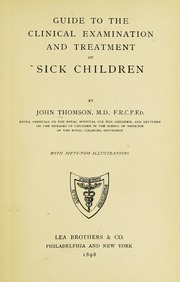 دليل الفحص السريري وعلاج الأطفال المرضى  