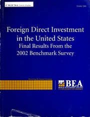 الاستثمار الأجنبي المباشر في الولايات المتحدة: النتائج النهائية من مسح عام 2002 المعياري  
