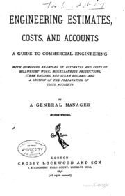 ارض الكتب التقديرات الهندسية والتكاليف والحسابات ...: دليل تجاري ... 