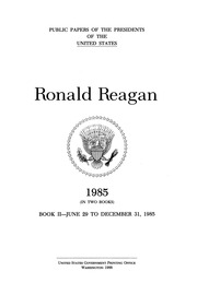 رونالد ريغان [مورد إلكتروني]: 1985 (في كتابين)  ارض الكتب