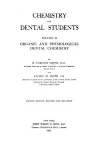 الكيمياء لطلاب طب الأسنان المجلد الثاني كيمياء الأسنان العضوية والفسيولوجية  