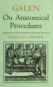 جالين على الإجراءات التشريحية [مورد إلكتروني]: De Anatomicis Administrationibus  ارض الكتب