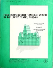 الثروة الملموسة الثابتة القابلة لإعادة الإنتاج في الولايات المتحدة ، 1925-1989  