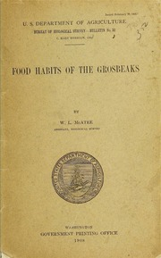 ارض الكتب العادات الغذائية لل Grosbeaks 