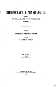 الببليوغرافيا الفسيولوجية: Diario Zentralblatt FU؟ R Physiologie Adnexa  