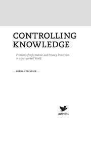 التحكم في المعرفة: حرية المعلومات وحماية الخصوصية في عالم متصل بالشبكات  ارض الكتب