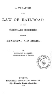 أطروحة حول قانون السكك الحديدية والأوراق المالية للشركات الأخرى ، بما في ذلك سندات المعونة البلدية  ارض الكتب