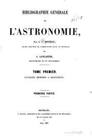 Bibliographie Générale De L'astronomie ارض الكتب
