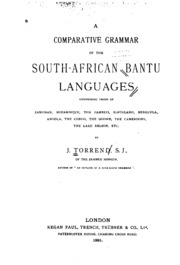 قواعد مقارنة للغات جنوب أفريقيا البانتو  