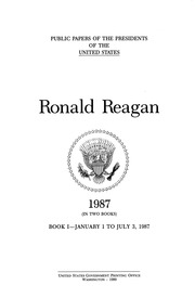 رونالد ريغان [مورد إلكتروني]: 1987 (في كتابين)  ارض الكتب
