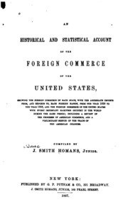 حساب تاريخي وإحصائي للتجارة الخارجية للولايات المتحدة 1820-1856  ارض الكتب