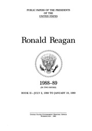 رونالد ريغان [مورد إلكتروني]: 1988-89 (في كتابين) رونالد ريغان [مورد إلكتروني]: 1988-89 (في كتابين)  