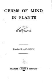 جراثيم العقل في النباتات  ارض الكتب