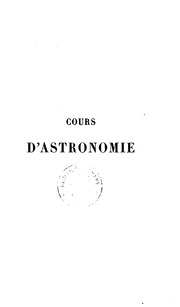 Cours D'astronomie De L'École Polytechnique 