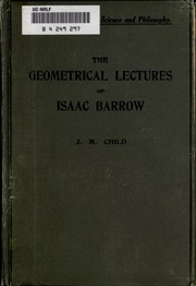 المحاضرات الهندسية لإسحاق بارو  ارض الكتب