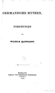 الأساطير الجرمانية ، بحث من قبل فيلهلم مانهاردت  ارض الكتب