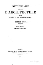 Dictionnaire Raisonné D',architecture Et Des Sciences Et Arts Qui S',y Rattachent ارض الكتب