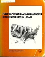 الثروة الملموسة الثابتة القابلة لإعادة الإنتاج في الولايات المتحدة ، 1925-1994  