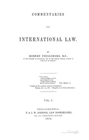 Commenentaries On The International Law. [مورد إلكتروني]  ارض الكتب