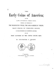 العملات المعدنية المبكرة لأمريكا ؛  ارض الكتب
