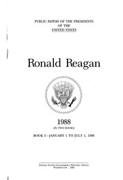 رونالد ريغان [مورد إلكتروني]: 1988-89 (في كتابين)  ارض الكتب