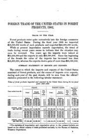 التجارة الخارجية للولايات المتحدة في المنتجات الحرجية ، 1902  